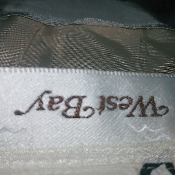 West Bay 22W Cotton Blossom Patterned Skirt in Beige Brown Plus Workwear - Picture 9 of 11